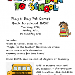 Dogs Daycare Back to School